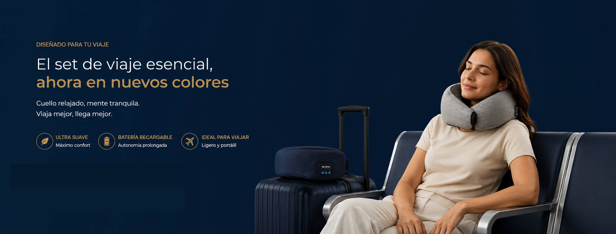 Accesorios de viaje Elevia para un mayor descanso y confort